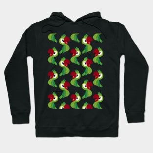 Bird Pattern, Parrot Pattern, Seamless Pattern Hoodie